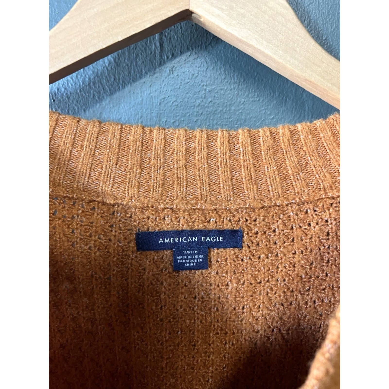 American Eagle Outfitters America Eagle Womens Orange Knit Pullover Sweatshirt Size Medium Size M / US 6-8 / IT 42-44 - 3 Thumbnail