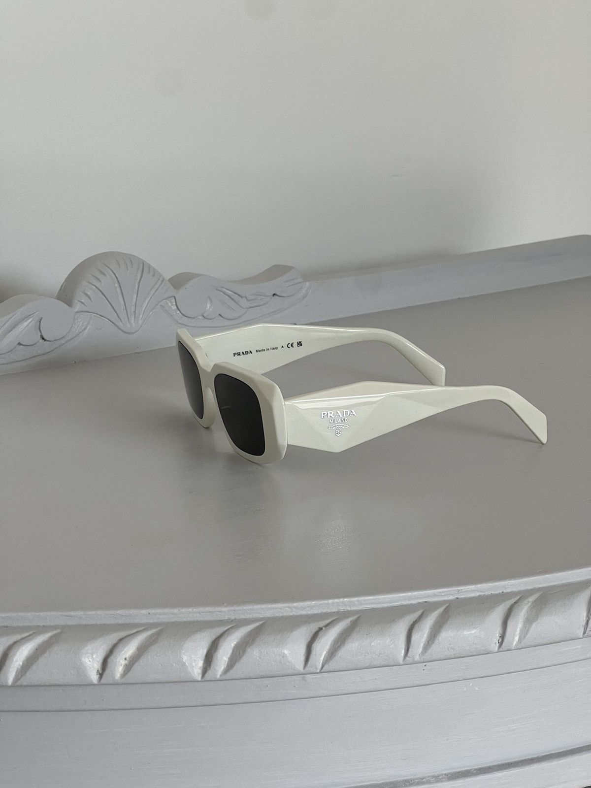 Prada Prada Logo Sunglasses SPR 17W Size ONE SIZE - 3 Thumbnail