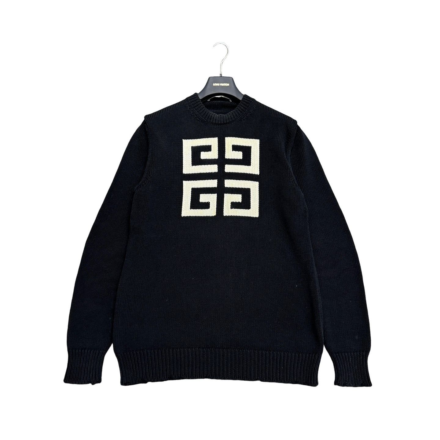 Givenchy × Luxury Givenchy Star embroidered black sweater Men's