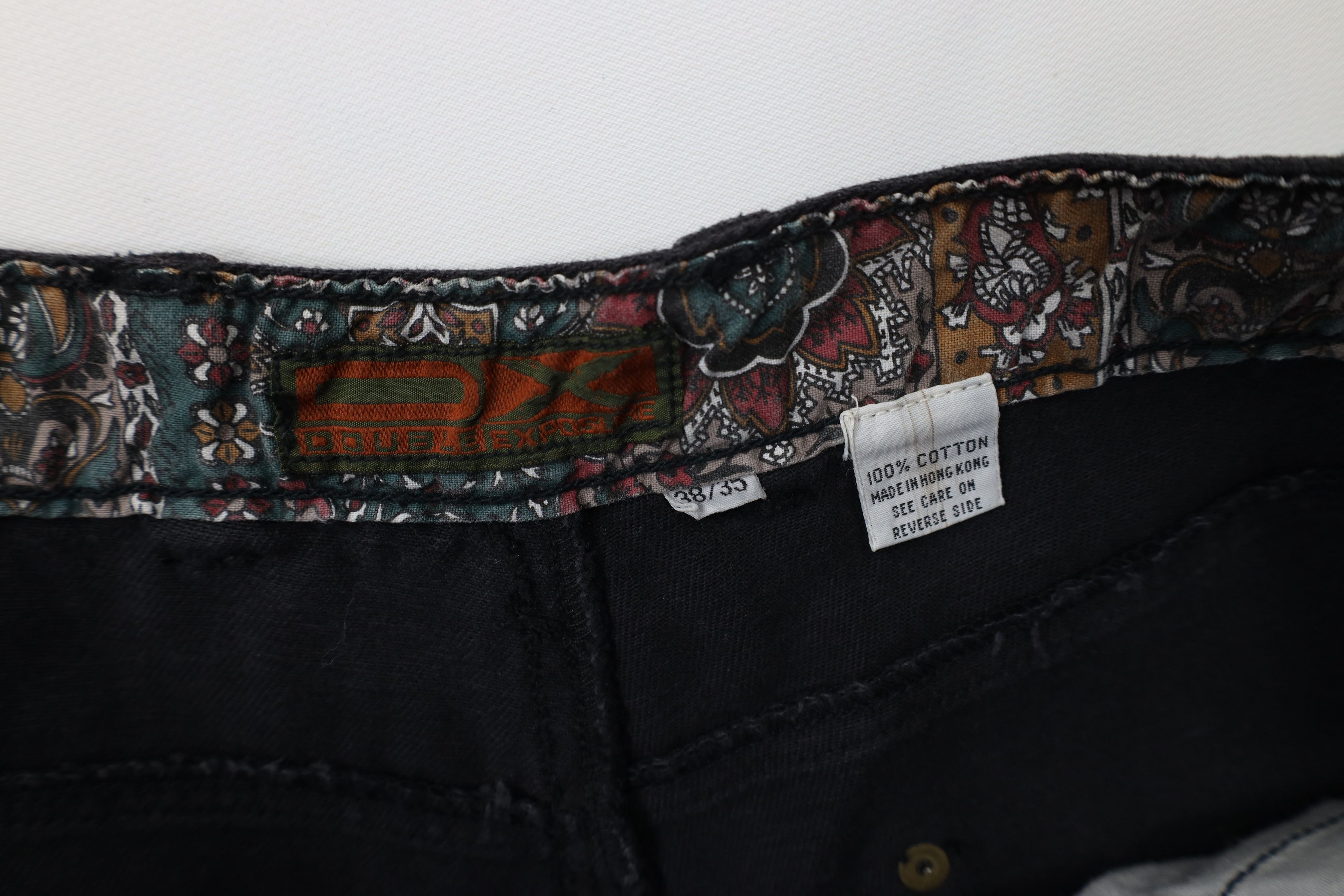 Vintage Deadstock Vintage 90s Streetwear Paisley Baggy Denim Jeans Size US 38 / EU 54 - 9 Thumbnail