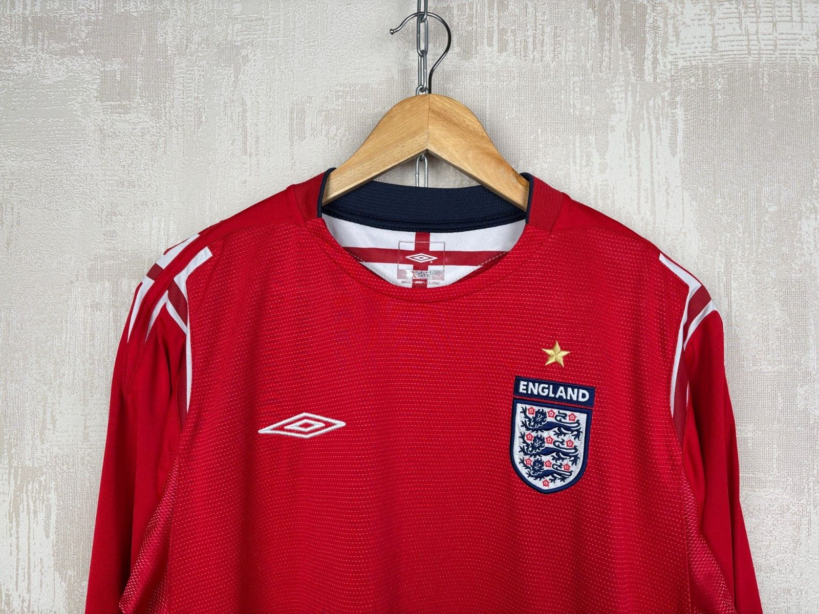 Umbro England 2004 2006 Umbro X-sTaTic Soccer Vintage Jersey Size US L / EU 52-54 / 3 - 3 Thumbnail