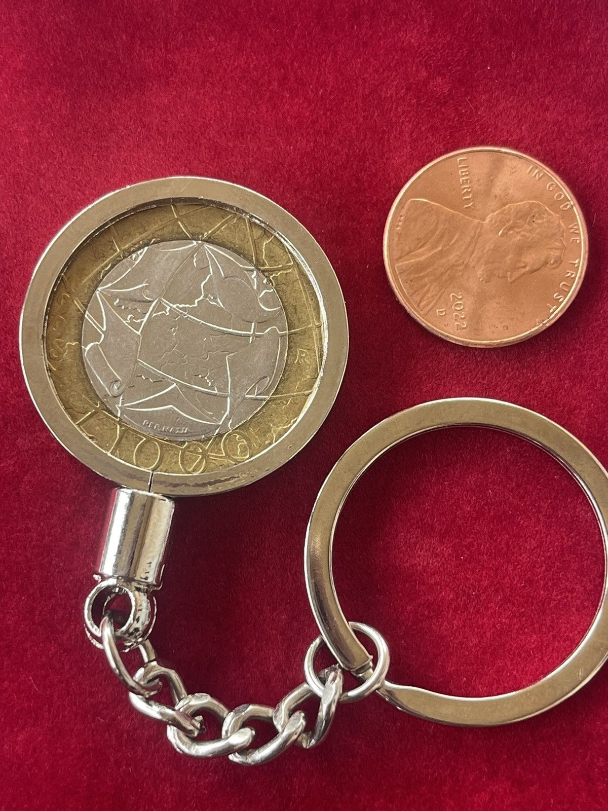 Vintage Italian coin keychain Size ONE SIZE - 3 Thumbnail