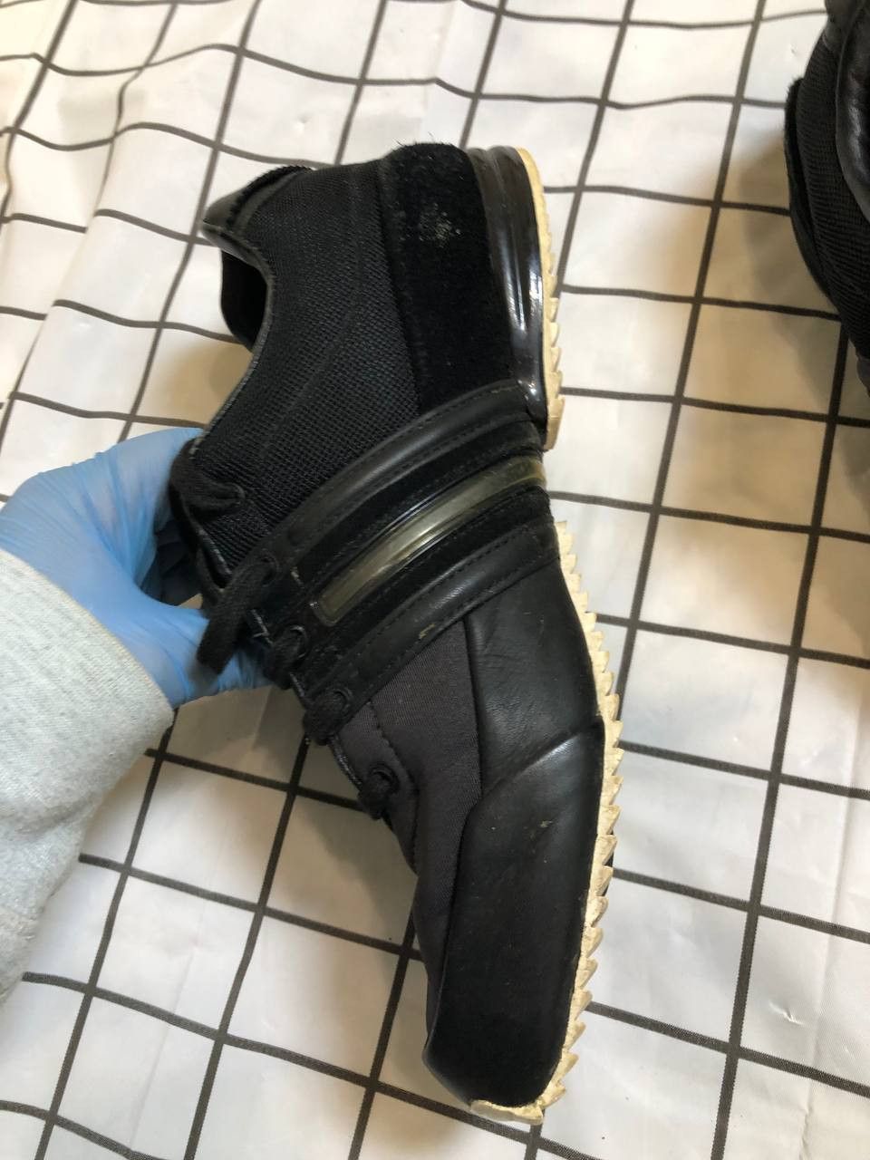 Adidas × Y-3 ADIDAS Y3 Yohji Yamamoto Mens Trainers Navy Black Leather Size US 7.5 / EU 40-41 - 6 Thumbnail