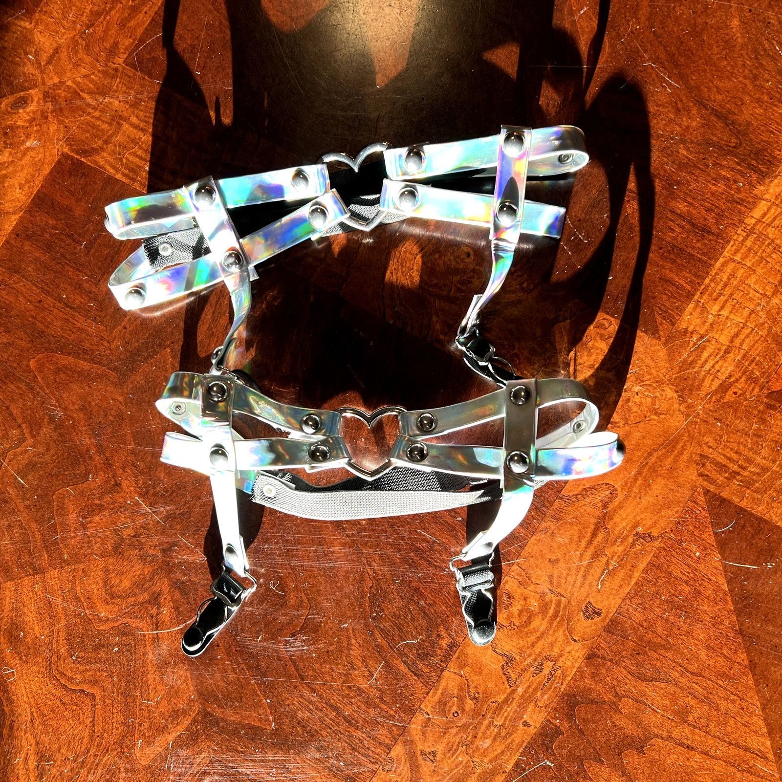 Urban Outfitters Iridescent Heart Garters Size ONE SIZE - 1 Thumbnail
