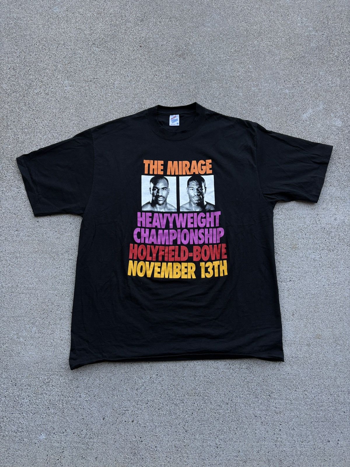 Jerzees Vintage 1992 Jerzees “Holyfield Vs. Bowe” T-Shirt Size XL Size US XL / EU 56 / 4 - 1 Thumbnail