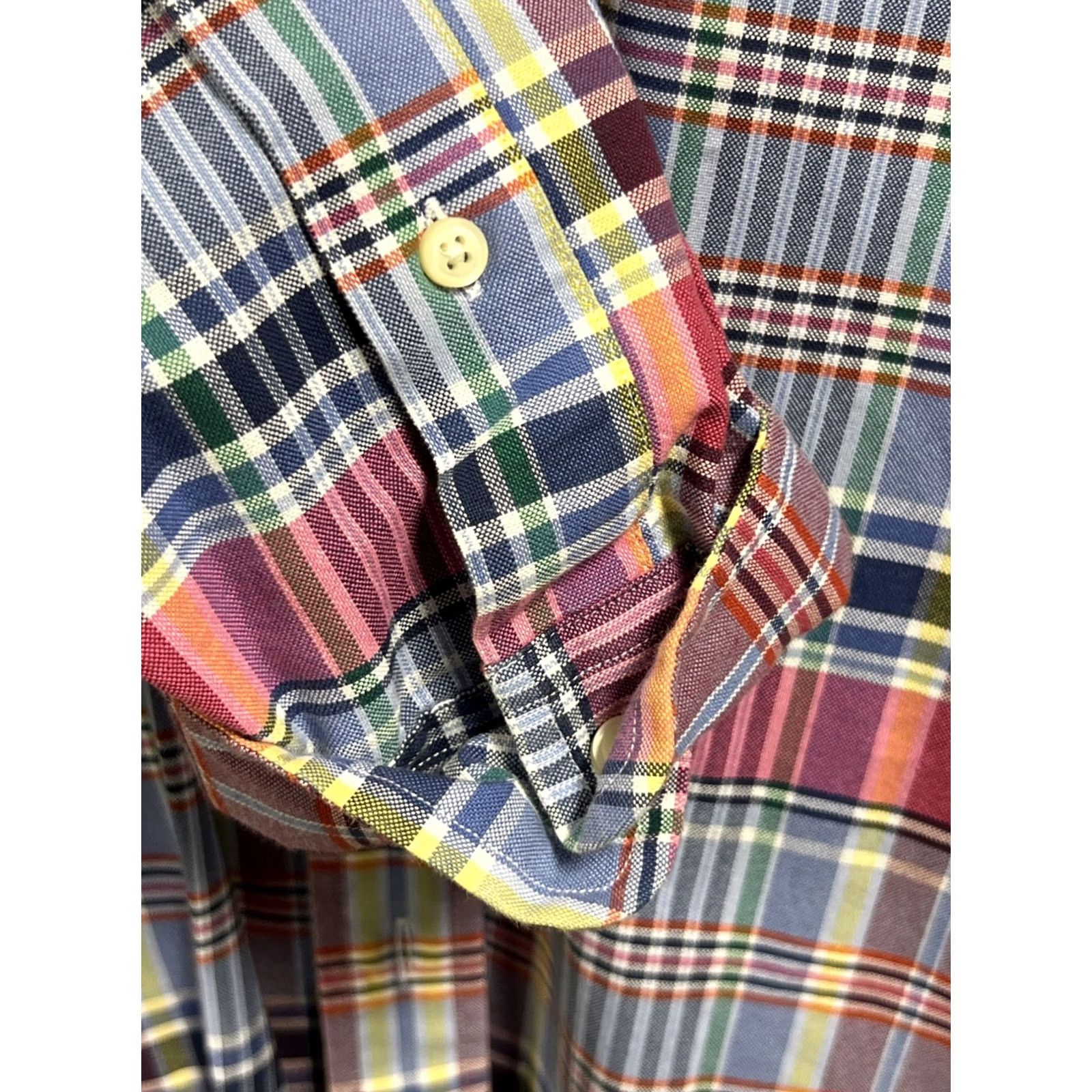 Ralph Lauren Ralph Lauren Shirt Men 3XLT Tall Multicolor Plaid Oxford Button Down Long Sleeve Size US XXL / EU 58 / 5 - 7 Thumbnail
