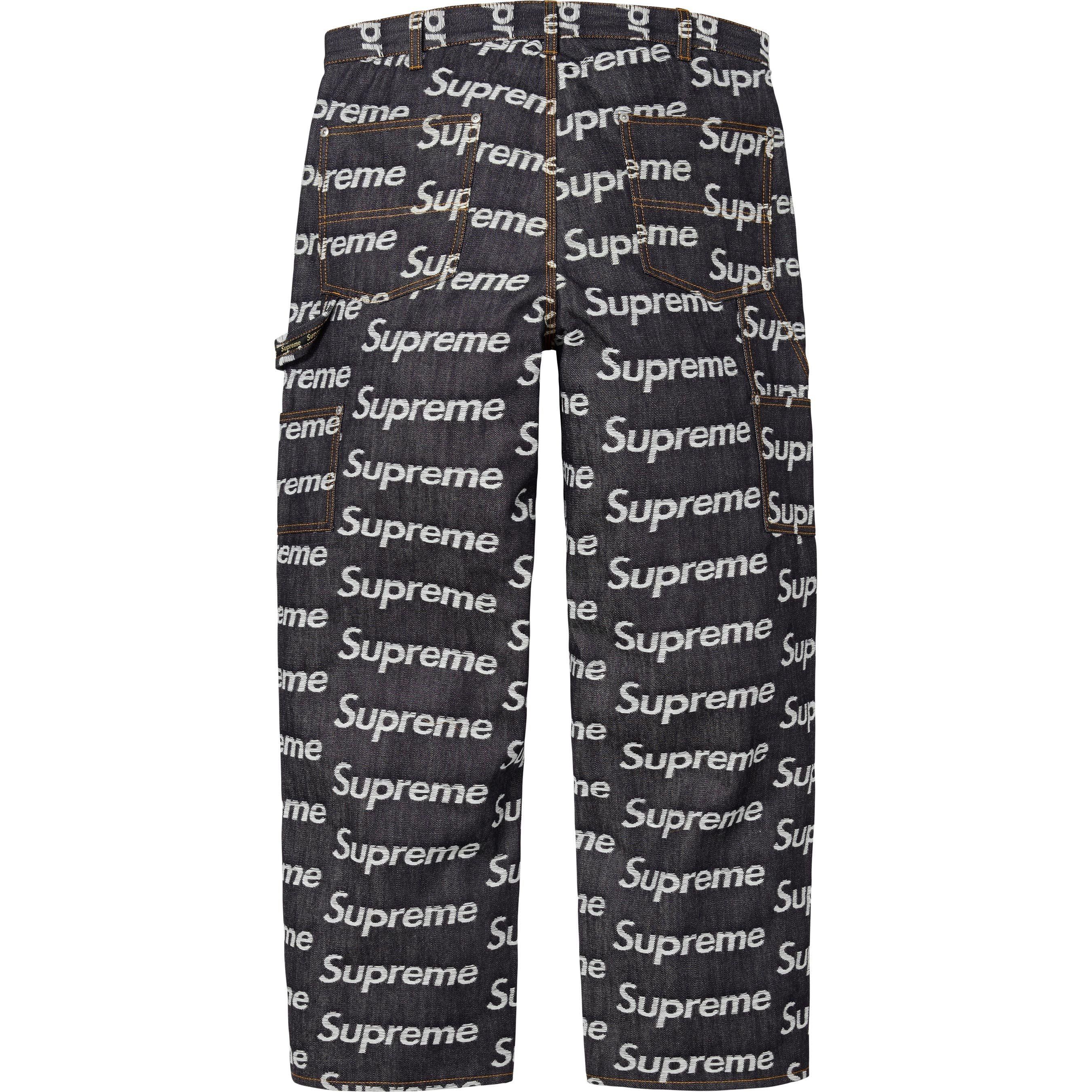 Supreme Jacquard Logos Double Knee Denim Painter Jean Size US 30 / EU 46 - 2 Thumbnail