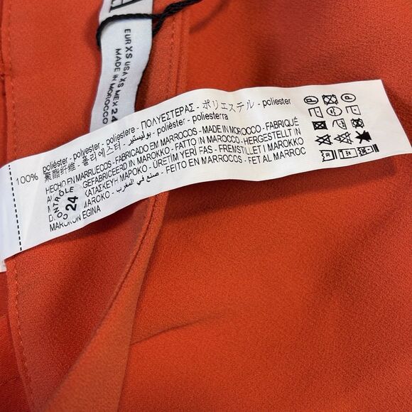 Zara Zara Orange Flare Dress Pants with zipper size XS Size 25" / US 0 / IT 36 - 14 Thumbnail