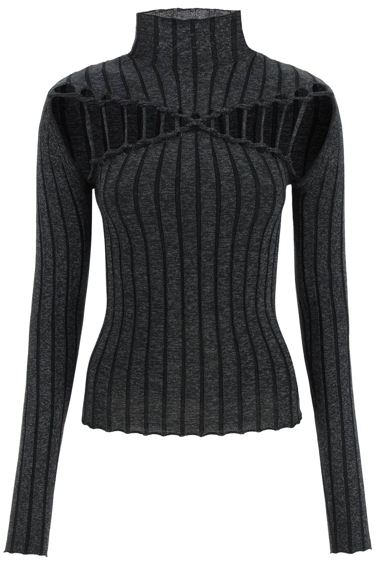 Dion Lee Dion lee x braid reflective knit top Grailed