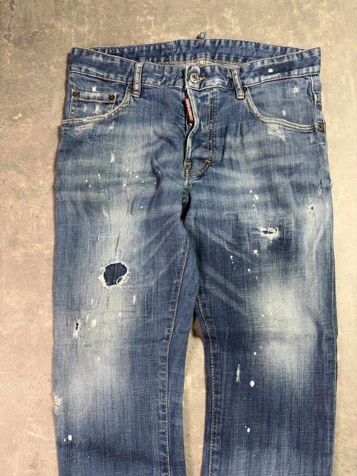 Dsquared2 Dsquared2 Paint Splattered Faded Distressed Denim Jeans 48 Size US 32 / EU 48 - 3 Thumbnail