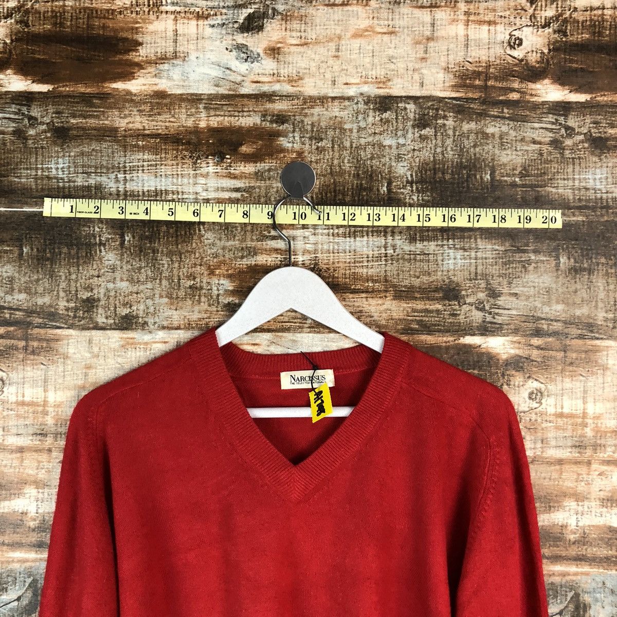 Homespun Knitwear × Japanese Brand Narcissus Red vintage knitwear #A1748 Size M / US 6-8 / IT 42-44 - 4 Thumbnail