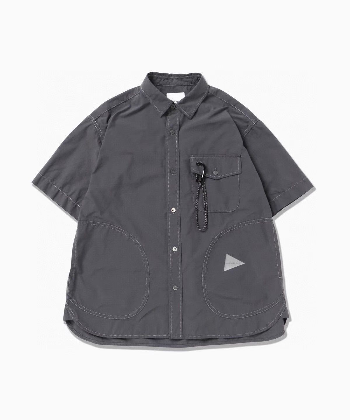 And Wander 2026SS CORDURA Cotton Ripstop Short Sleeve Shirt Ｑ22 Size US L / EU 52-54 / 3 - 1 Thumbnail