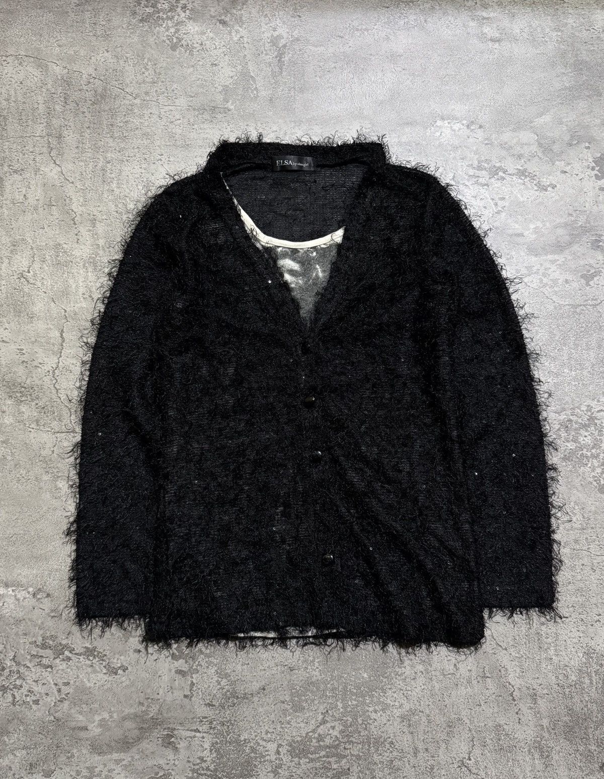 Hysteric Glamour Y2k Elsa Girl Black Fuzzy Inner Tank tops Cardigan Size M / US 6-8 / IT 42-44 - 1 Thumbnail