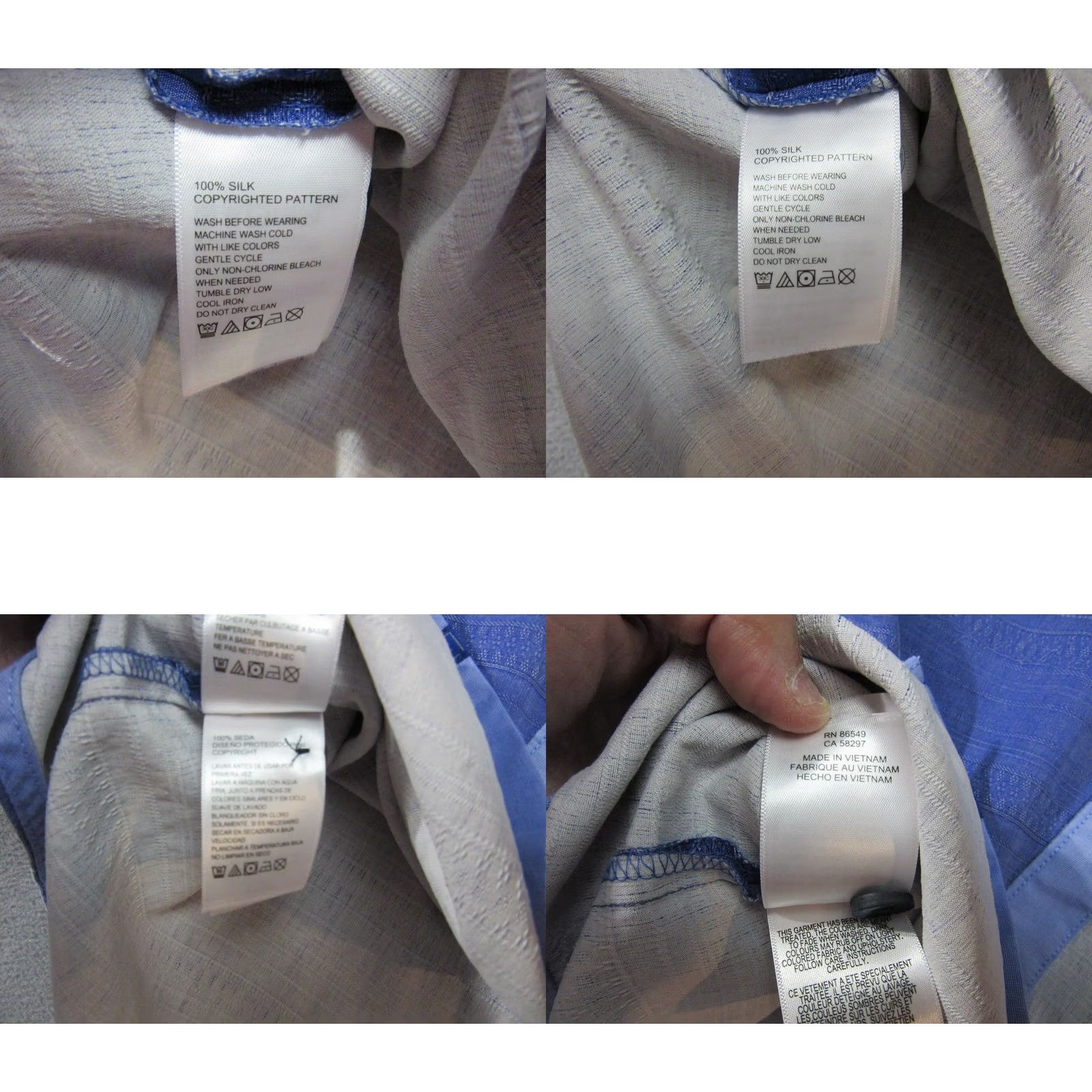 Tommy Bahama Tommy Bahama Shirt Mens Medium Blue Silk Cocktail Drinks Pattern Button Up Casual Size US M / EU 48-50 / 2 - 8 Thumbnail