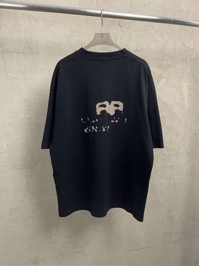 Balenciaga Balenciaga Black Splash Double B Logo Short Sleeve T-Shirt Size US S / EU 44-46 / 1 - 2 Thumbnail