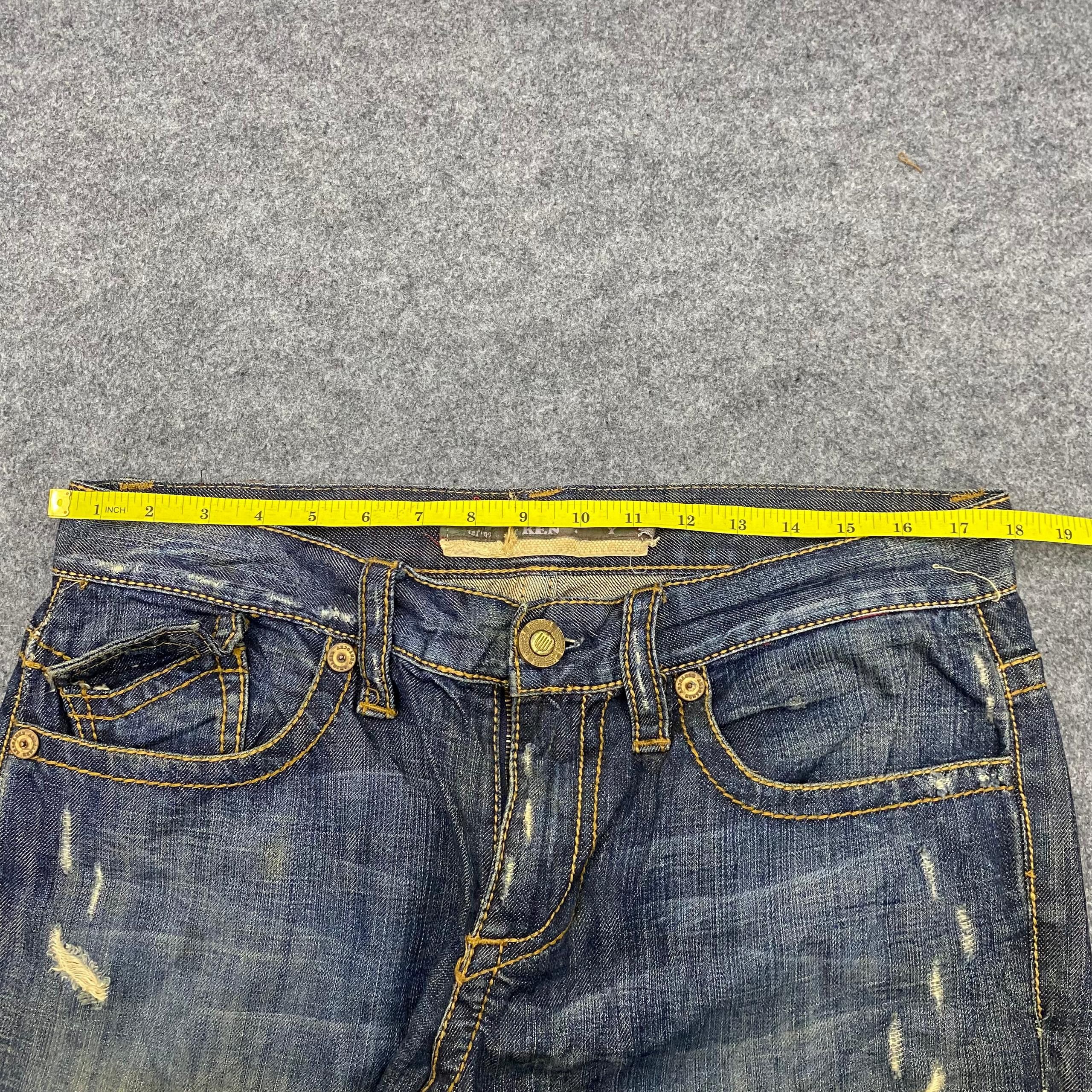 If Six Was Nine Vintage Kentucky Distressed Flare Denim Size US 34 / EU 50 - 4 Thumbnail