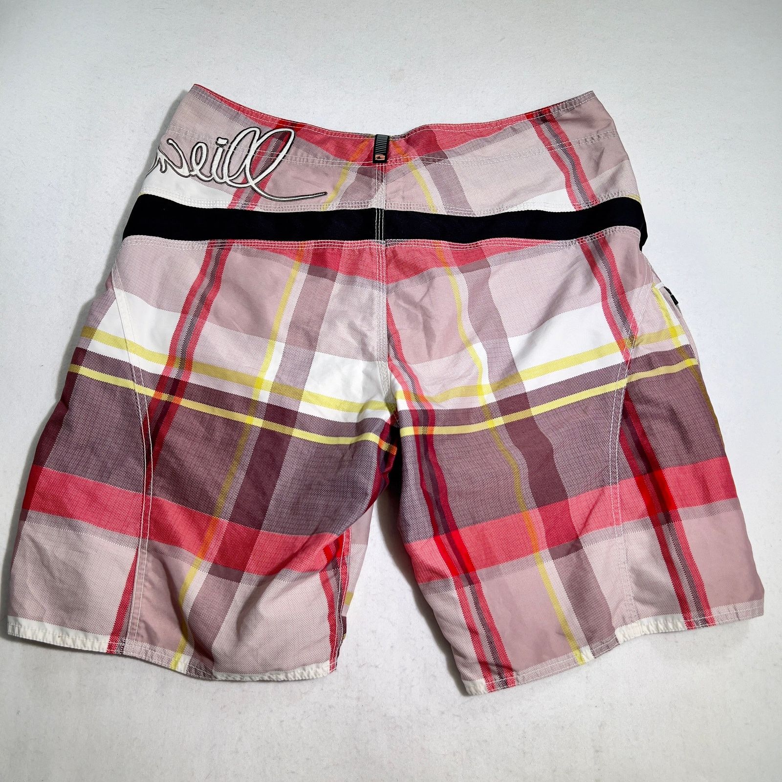 O'Neill O'Neill Plaid Boardshorts Men's 37W Zip Side Pocket Size US 37 - 3 Thumbnail