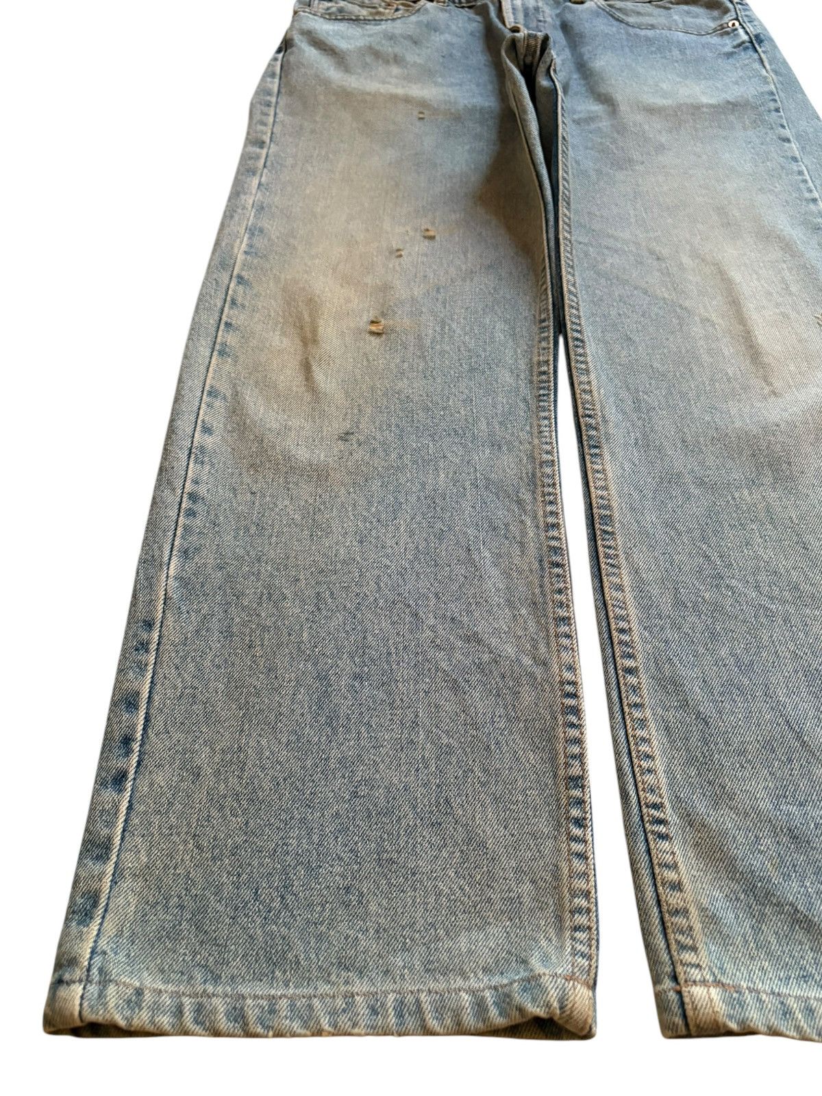 Levi's Vintage 80s Levis 505 Mud Wash Distressed Loose Baggy Jeans Size US 37 - 6 Thumbnail