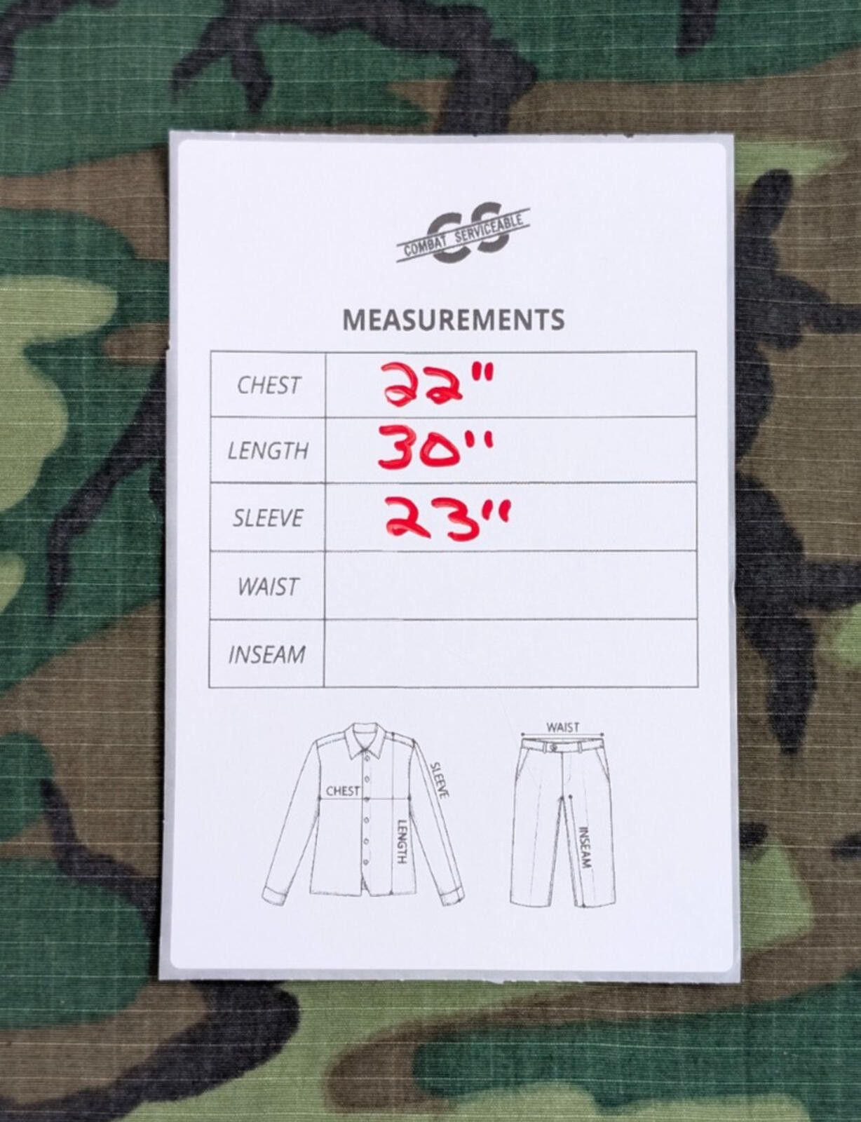 Other ERDL 1969 Date Lowland Combat Coat Vietnam Era - Medium Size ONE SIZE - 5 Thumbnail