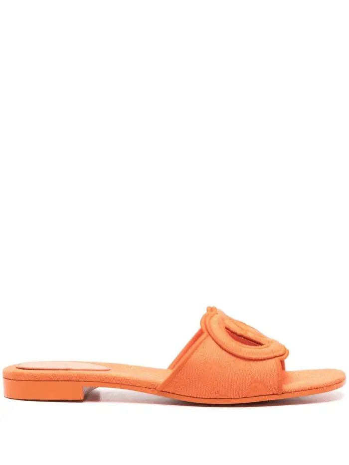 Gucci o1loc1c0226 Interlocking G Slide Sandals in Orange Size US 4 / IT 34 - 1 Thumbnail
