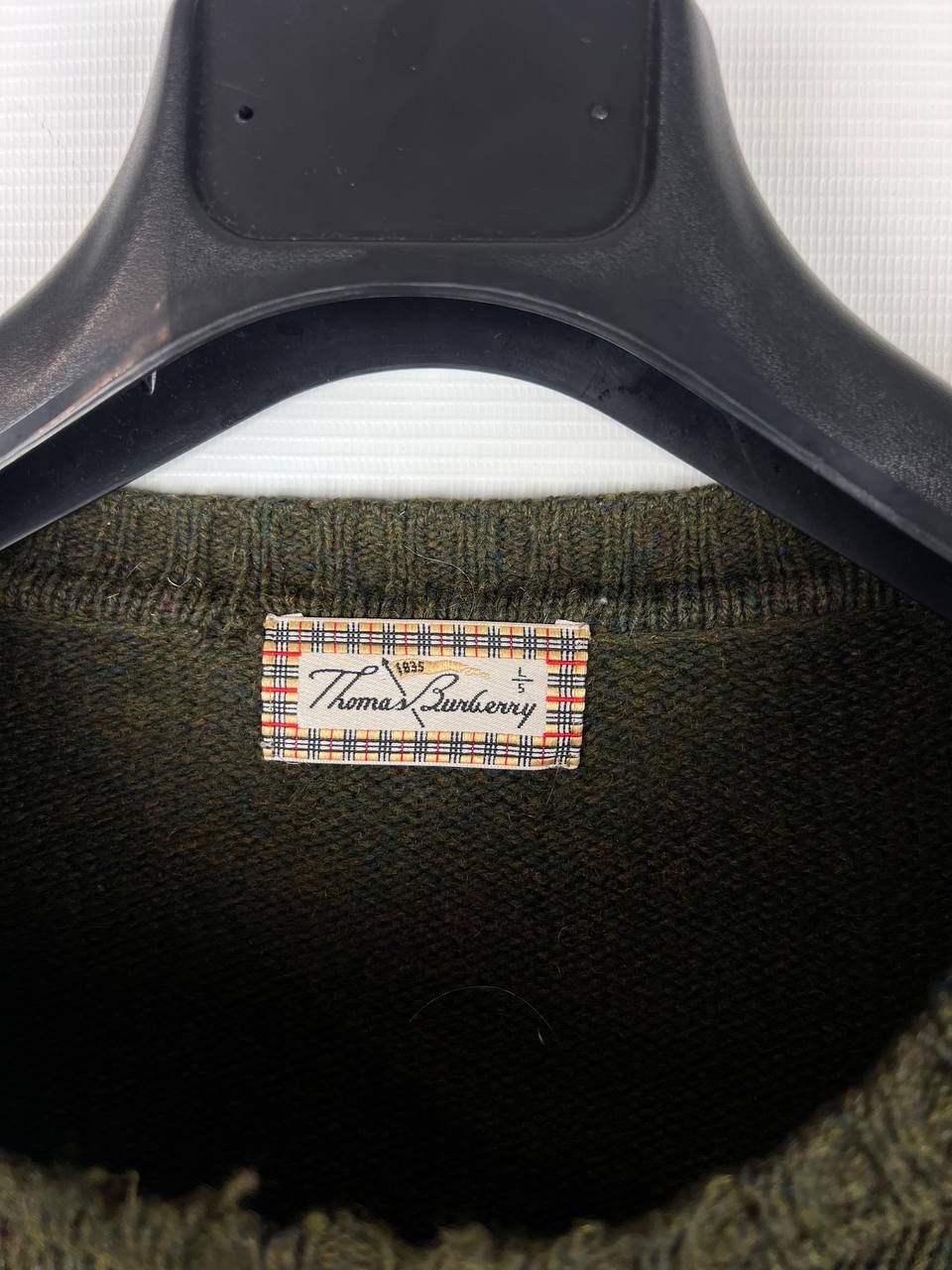 Other Thomas Burberry vintage wool sweater size L Size US L / EU 52-54 / 3 - 3 Thumbnail