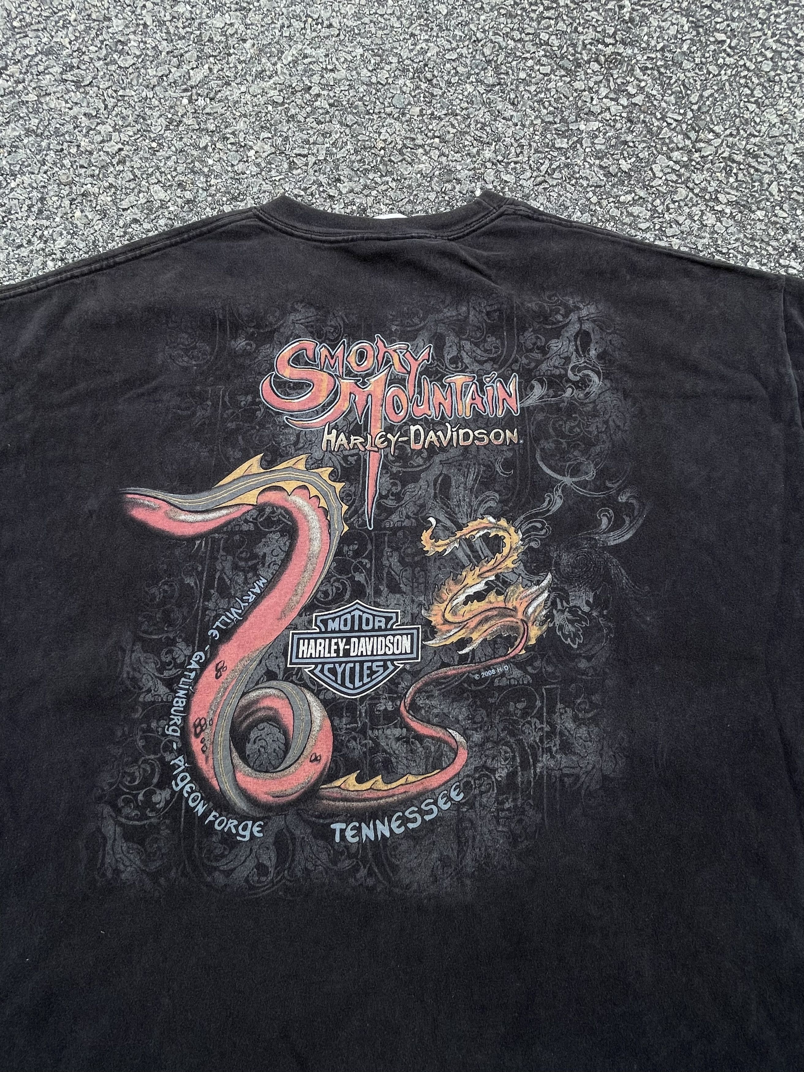 Harley Davidson × Vintage Vtg y2k Harley Davidson “Smokey Mountain” Tee Travis Scott Size US XXL / EU 58 / 5 - 12 Thumbnail