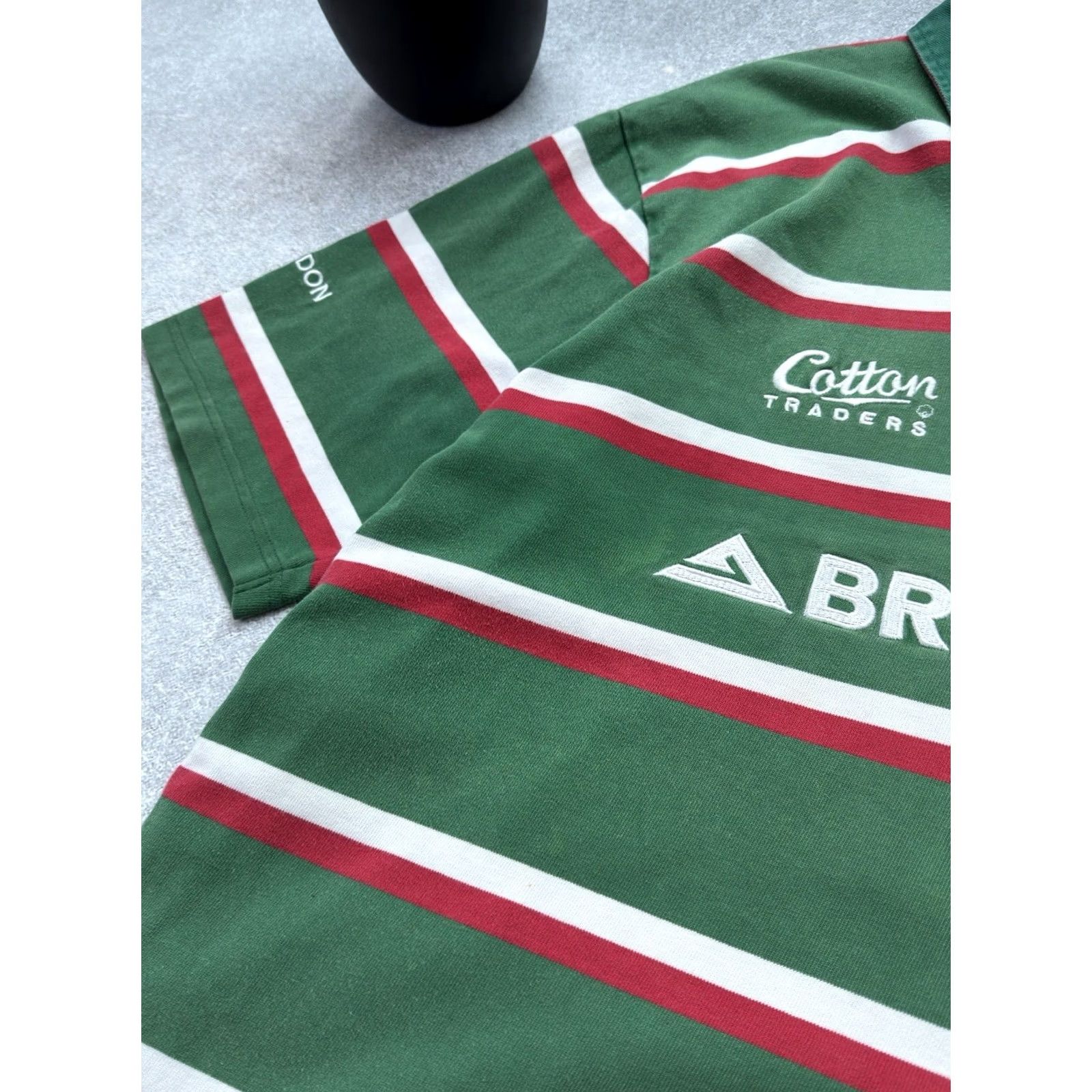 Cotton Traders VINTAGE Leicester Tigers 2006 Home Polo Rugby Shirt Cotton Traders Men XL Green Jersey Shirt Tigers Rugby Mens XL Size US XL / EU 56 / 4 - 4 Thumbnail