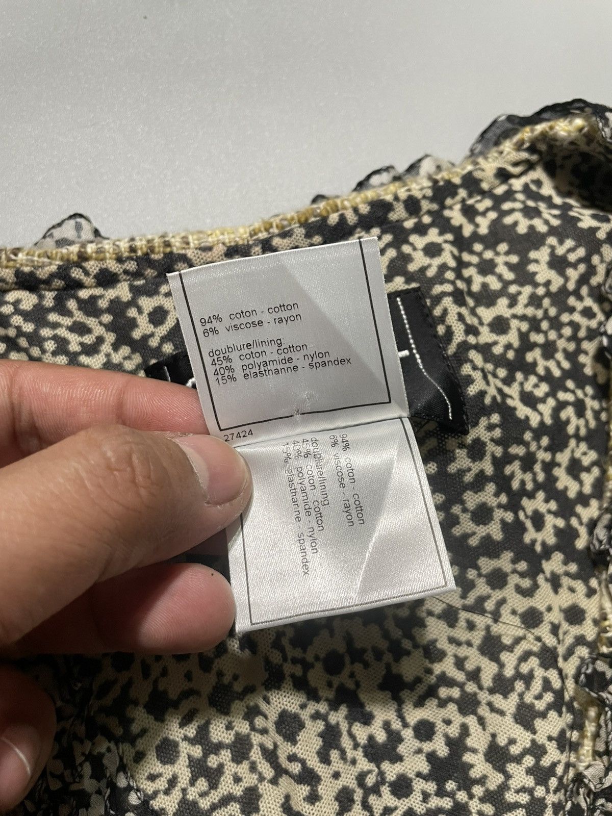 Chanel Chanel 2003 Collarless Tweed Jacket Size S / US 4 / IT 40 - 5 Thumbnail