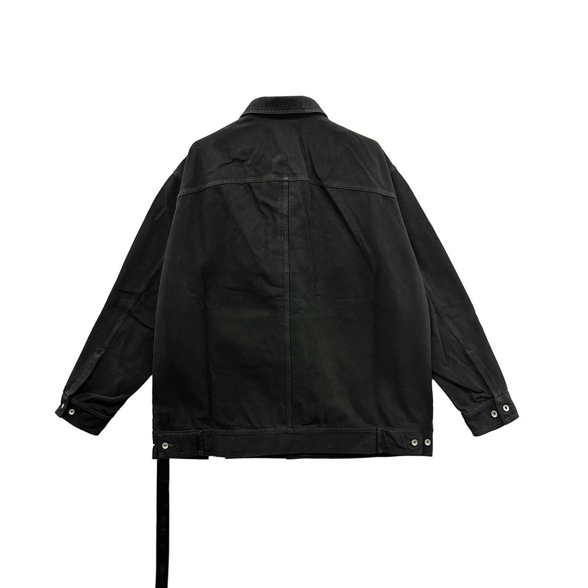 Rick Owens RICK OWENS DRKSHDW Black Denim Sphinx Jumbo Worker Jacket Size S / US 4 / IT 40 - 2 Thumbnail