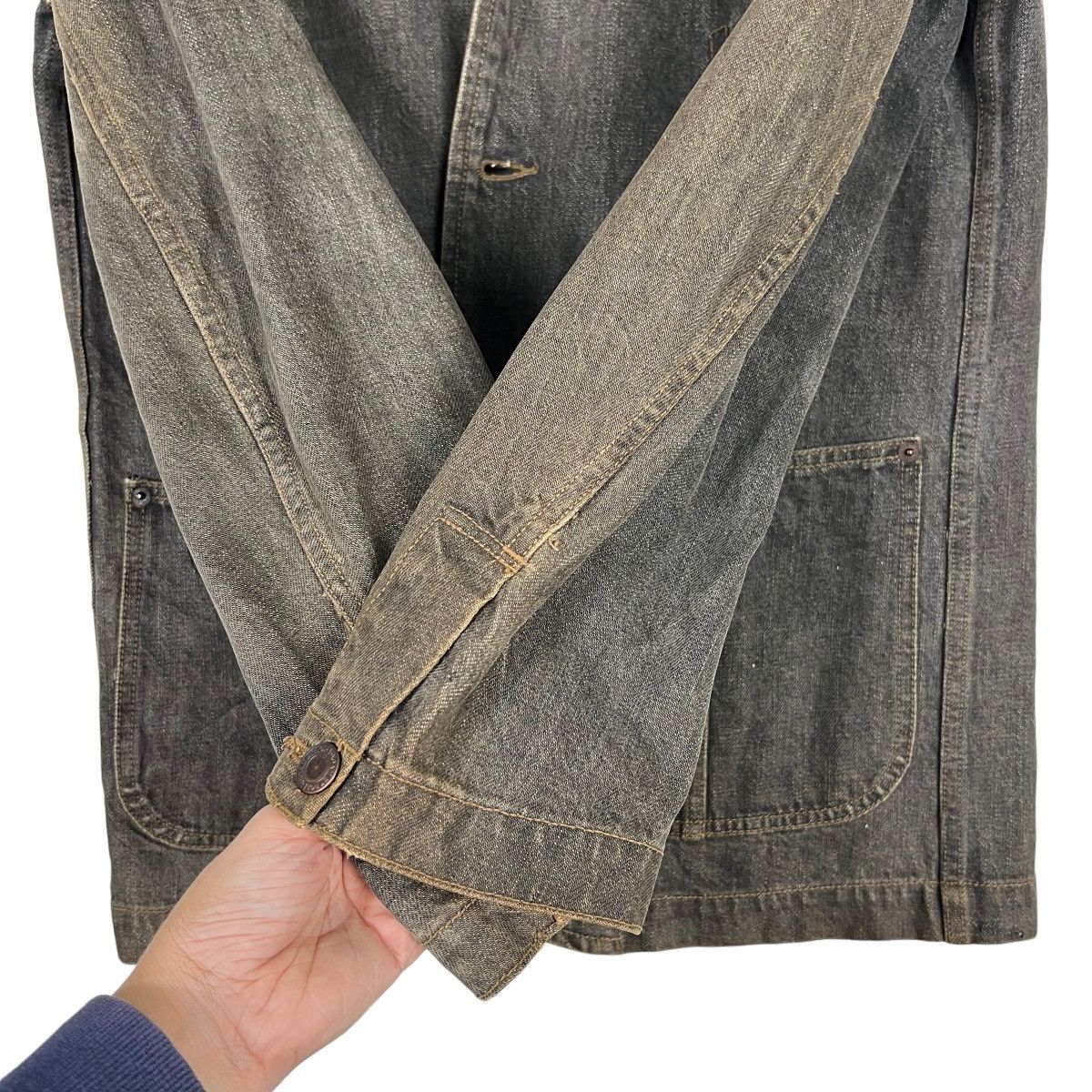 ADAM ET ROPE 🔥 ADAM ET ROPE DENIM JACKET MADE IN JAPAN Size US S / EU 44-46 / 1 - 13 Thumbnail