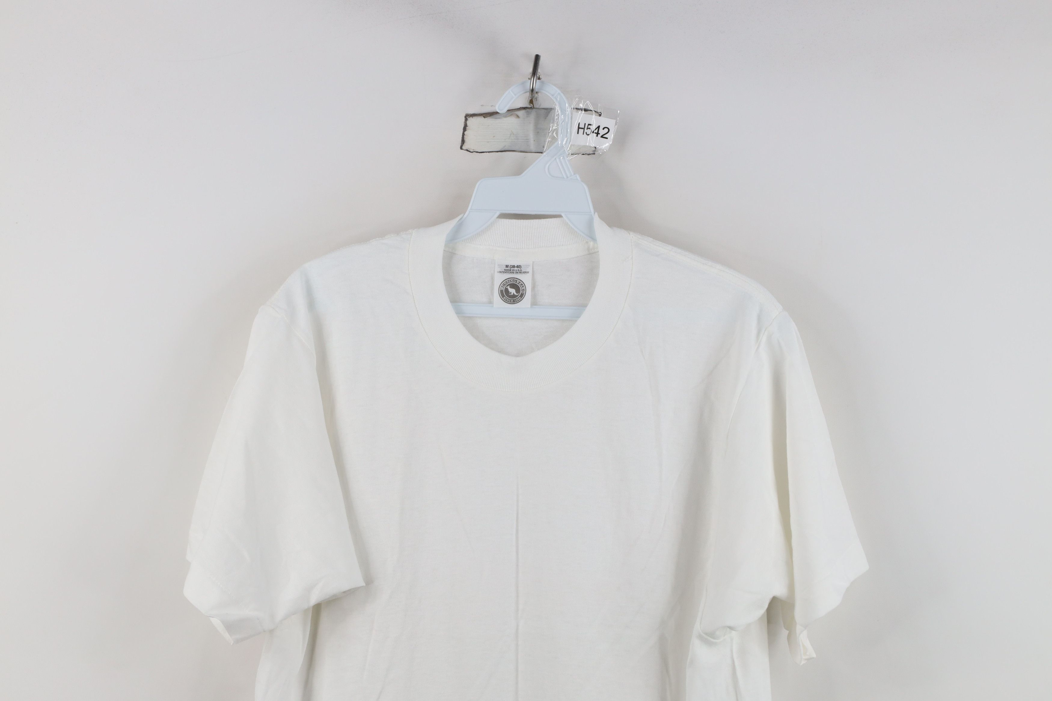 Vintage Deadstock Vintage 90s Streetwear Cotton T-Shirt White USA Size US M / EU 48-50 / 2 - 2 Thumbnail