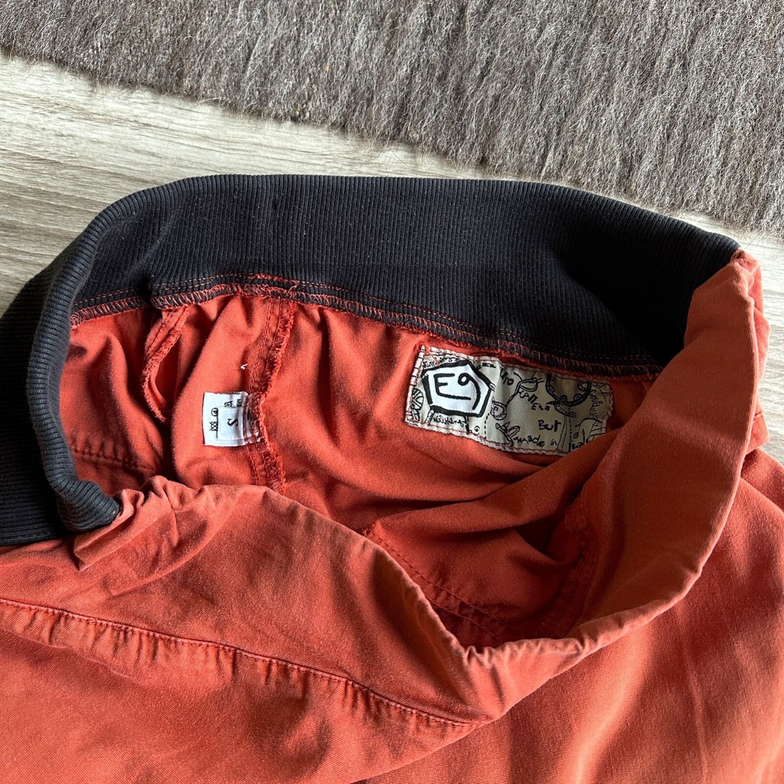Vintage E9 Climbing Vintage Orange Cotton Shorts Size S 9034AC Size US 30 / EU 46 - 3 Thumbnail