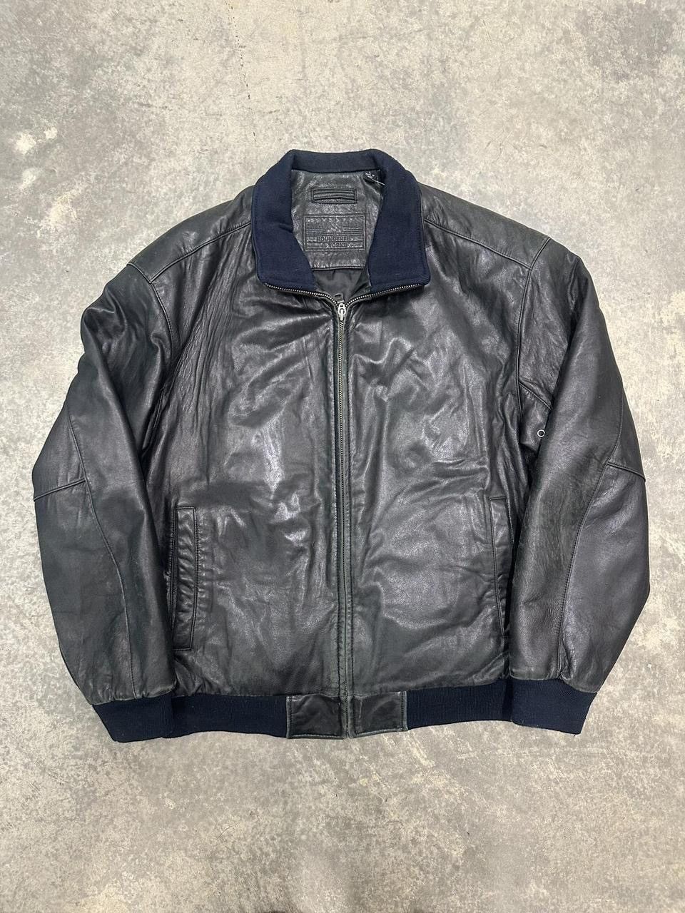 Roundtree & Yorke Vintage Black Leather Jacket Size Large Size US L / EU 52-54 / 3 - 1 Thumbnail
