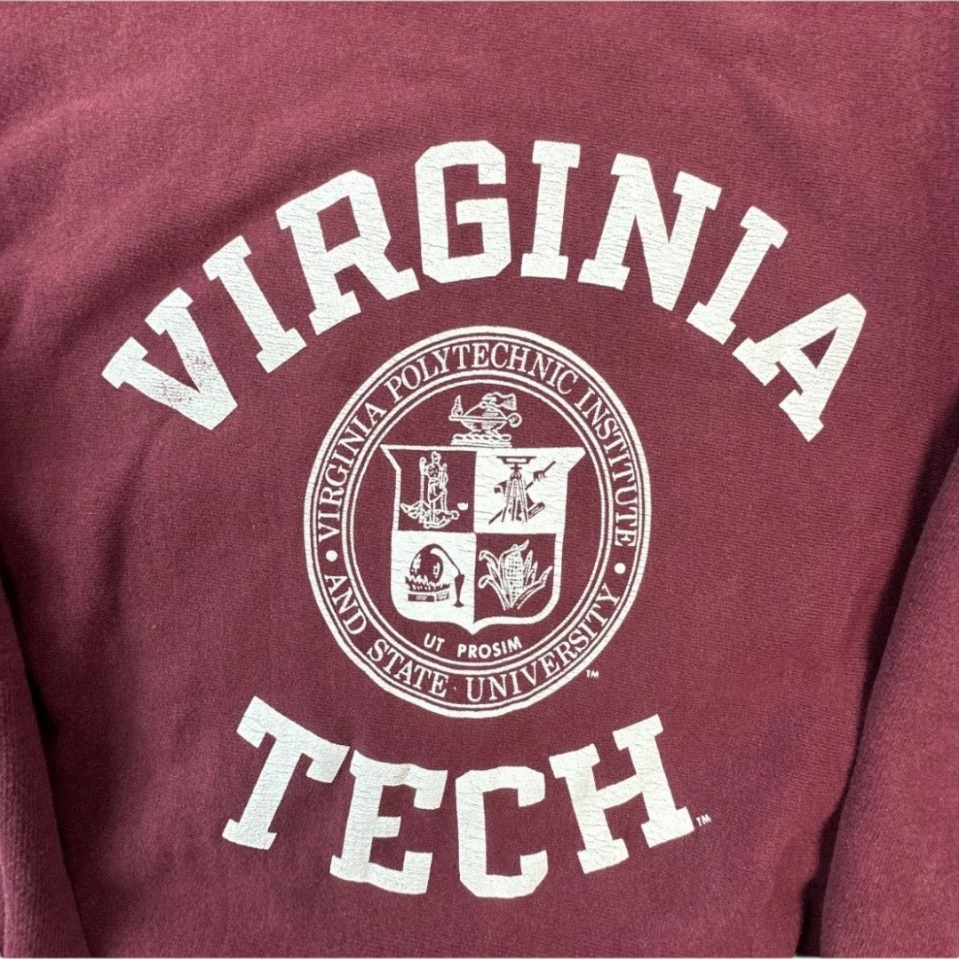 Champion VINTAGE Virginia Tech Champion Reverse Weave Sweatshirt VT Size US XL / EU 56 / 4 - 3 Thumbnail