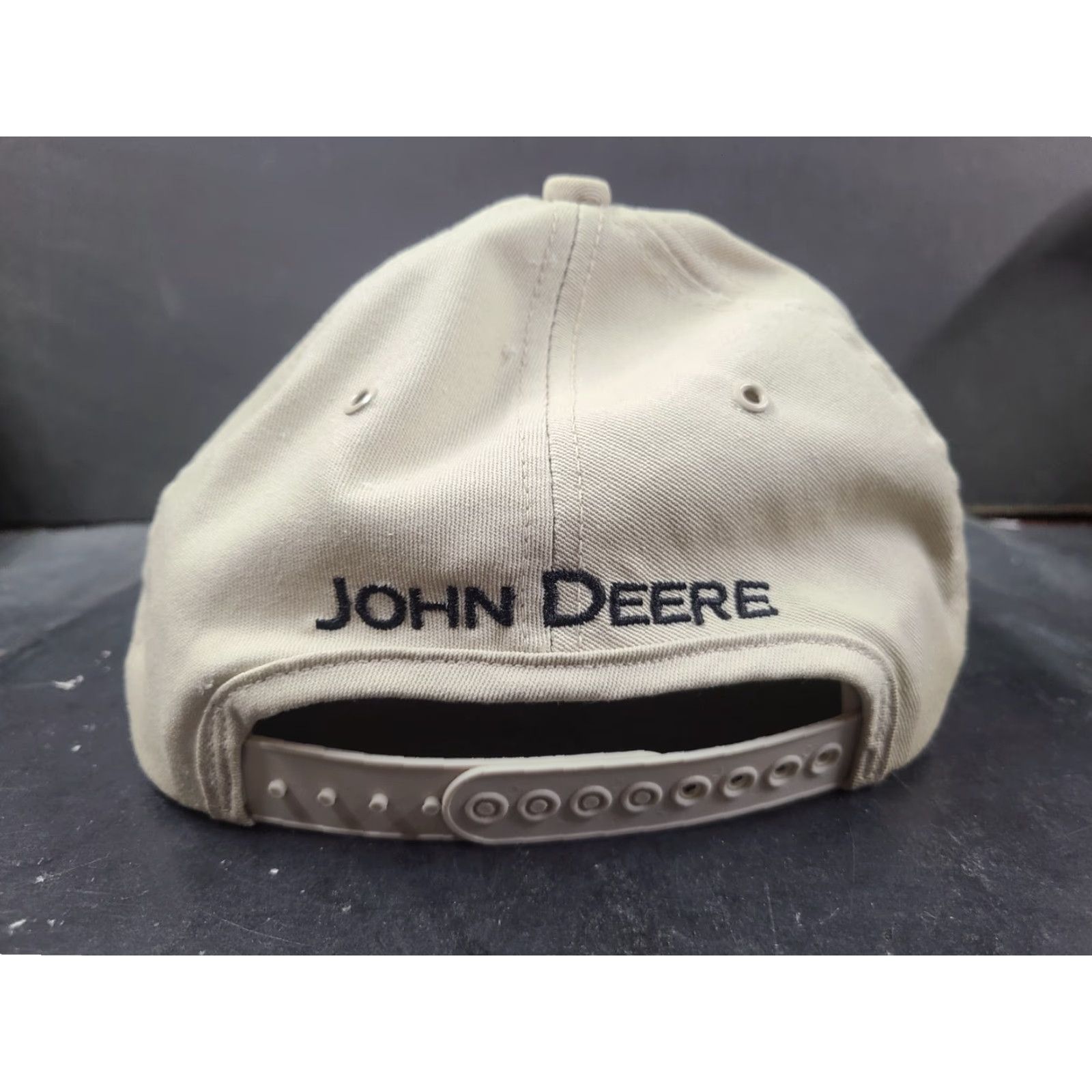 John Deere VINTAGE John Deere K-Products Snapback Baseball Cap Hat Beige Cotton Canvas Adjustable Mens HKP Country Theme ?> Size ONE SIZE - 6 Thumbnail