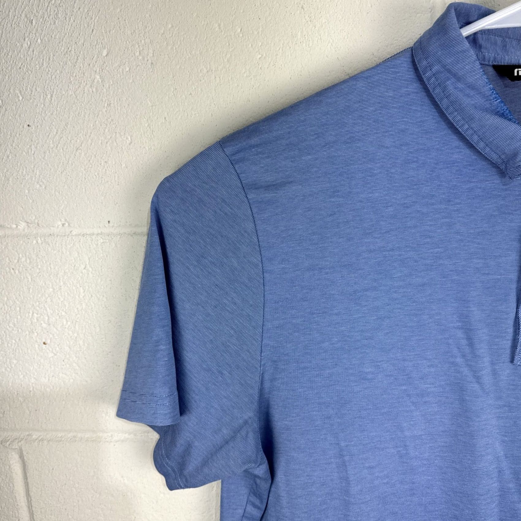 TravisMathew Travis Mathew Performance Polo Shirt Men's XL Blue Lightweight Golf Cotton Size US XL / EU 56 / 4 - 7 Thumbnail