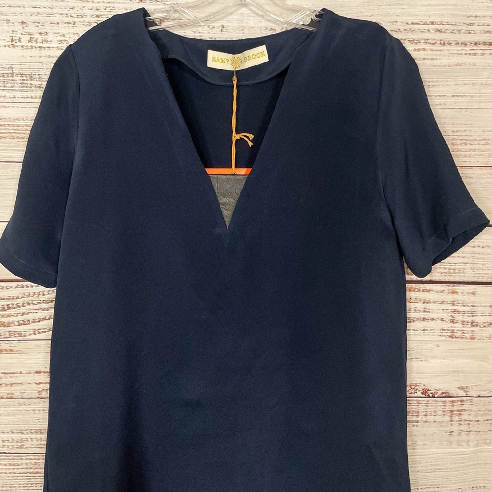 Ramy Brook Ramy Brook Kate Silk V-neck Top, NWT, Size Small, MSRP $345 Size S / US 4 / IT 40 - 2 Thumbnail
