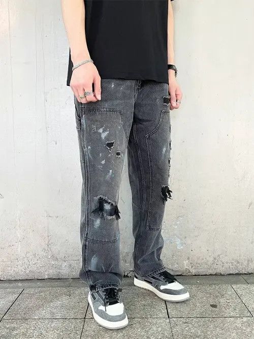 Jean damaged ripped jeans Size US 30 / EU 46 - 5 Thumbnail