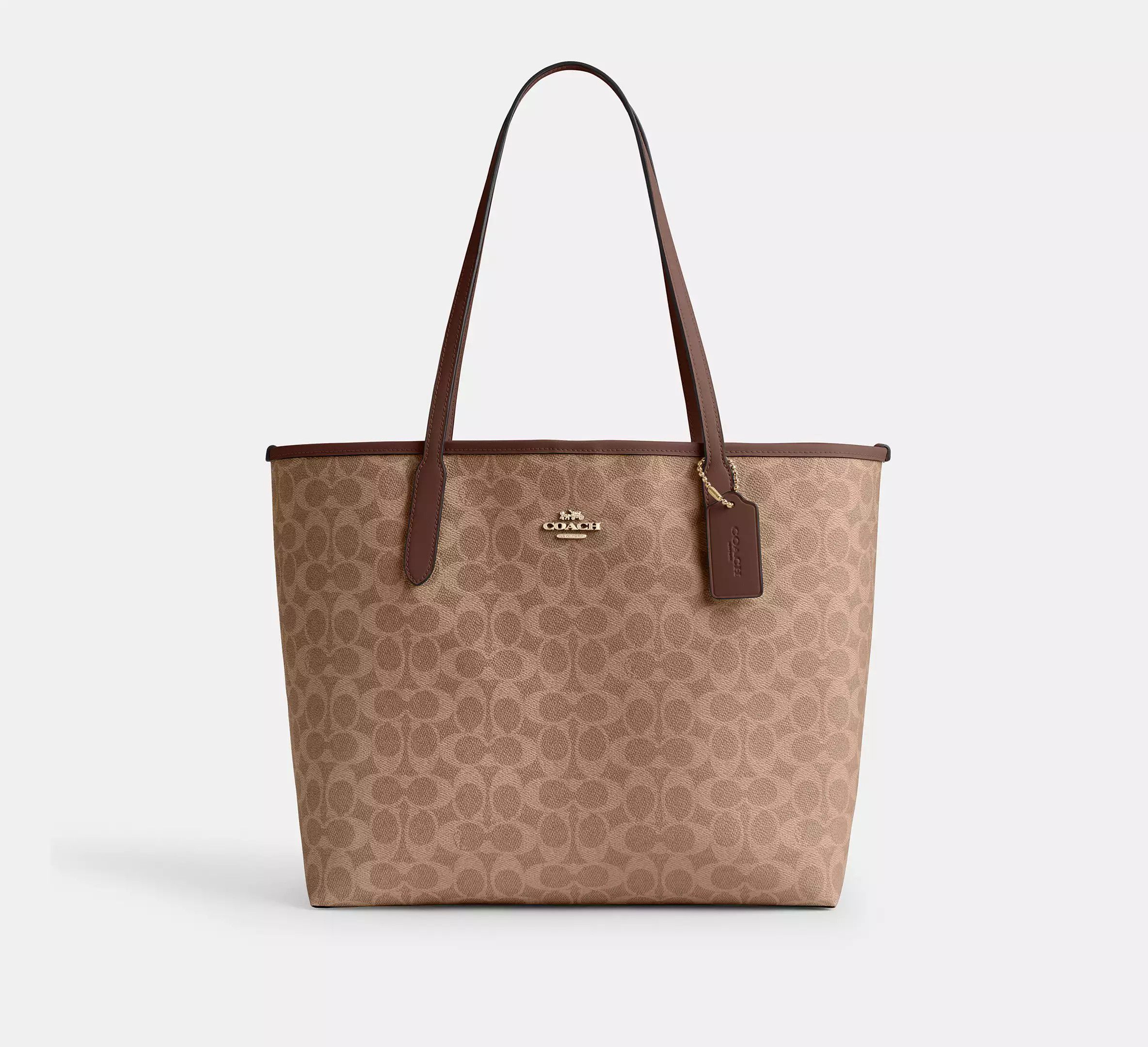 Coach City Tote Bag In Signature Canvas CV976 Size ONE SIZE - 1 Thumbnail