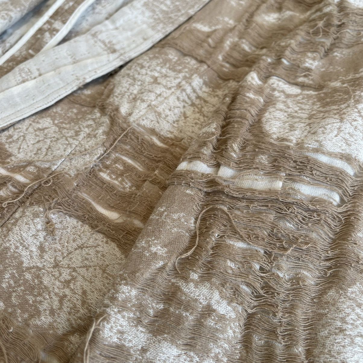Japanese Brand Share Spirit Homme Leaf Pattern Distressed Tailored Jacket Size US S / EU 44-46 / 1 - 5 Thumbnail