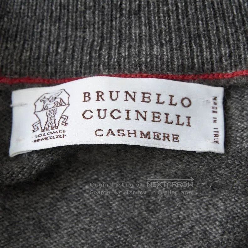 Brunello Cucinelli Brunello Cucinelli Men's Half-Zip Sweater. Size US M / EU 48-50 / 2 - 6 Thumbnail