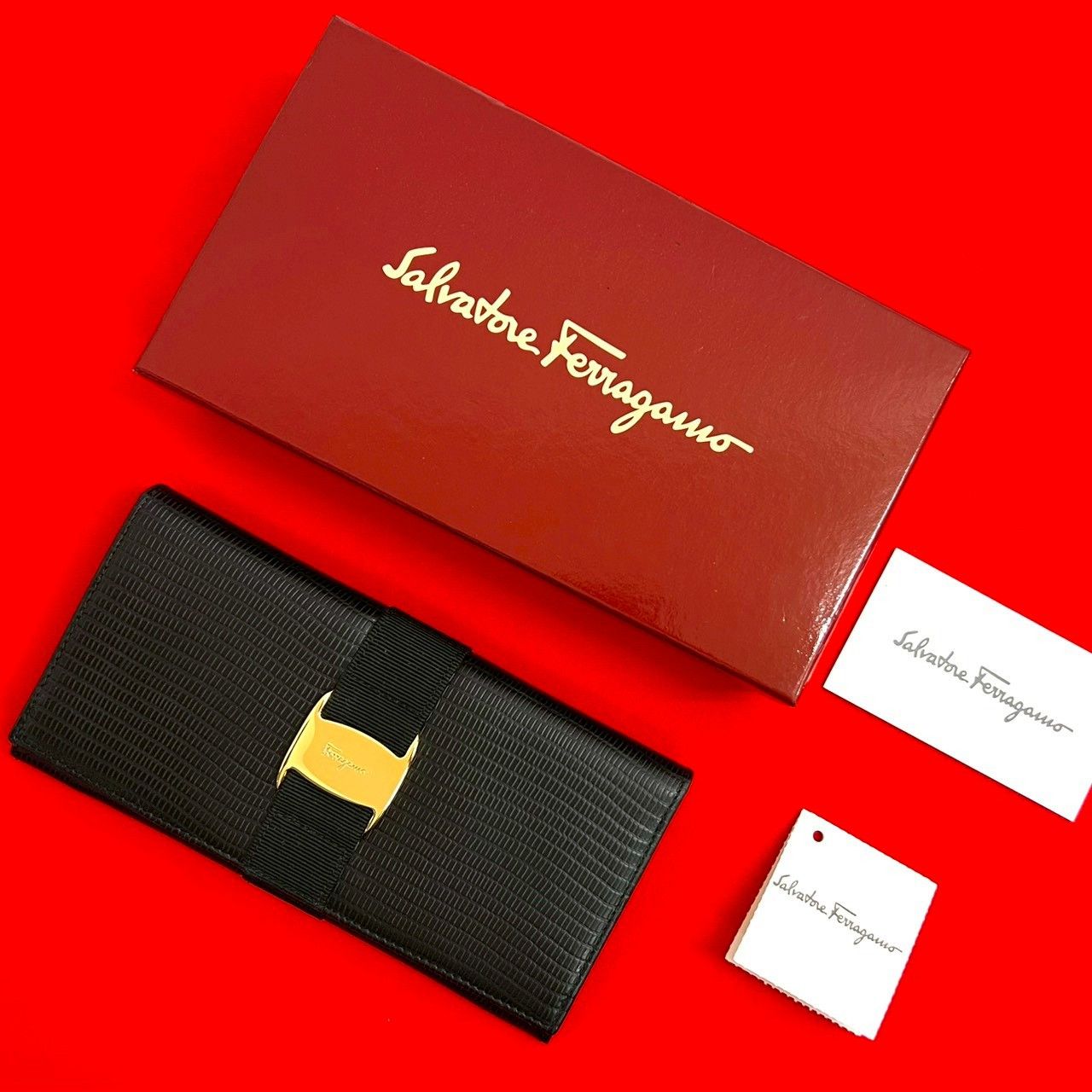 Salvatore Ferragamo Salvatore Ferragamo Salvatore Ferragamo Leather Long Wallet Leather Long Wallet DUTY FREE for USA Size ONE SIZE - 1 Thumbnail