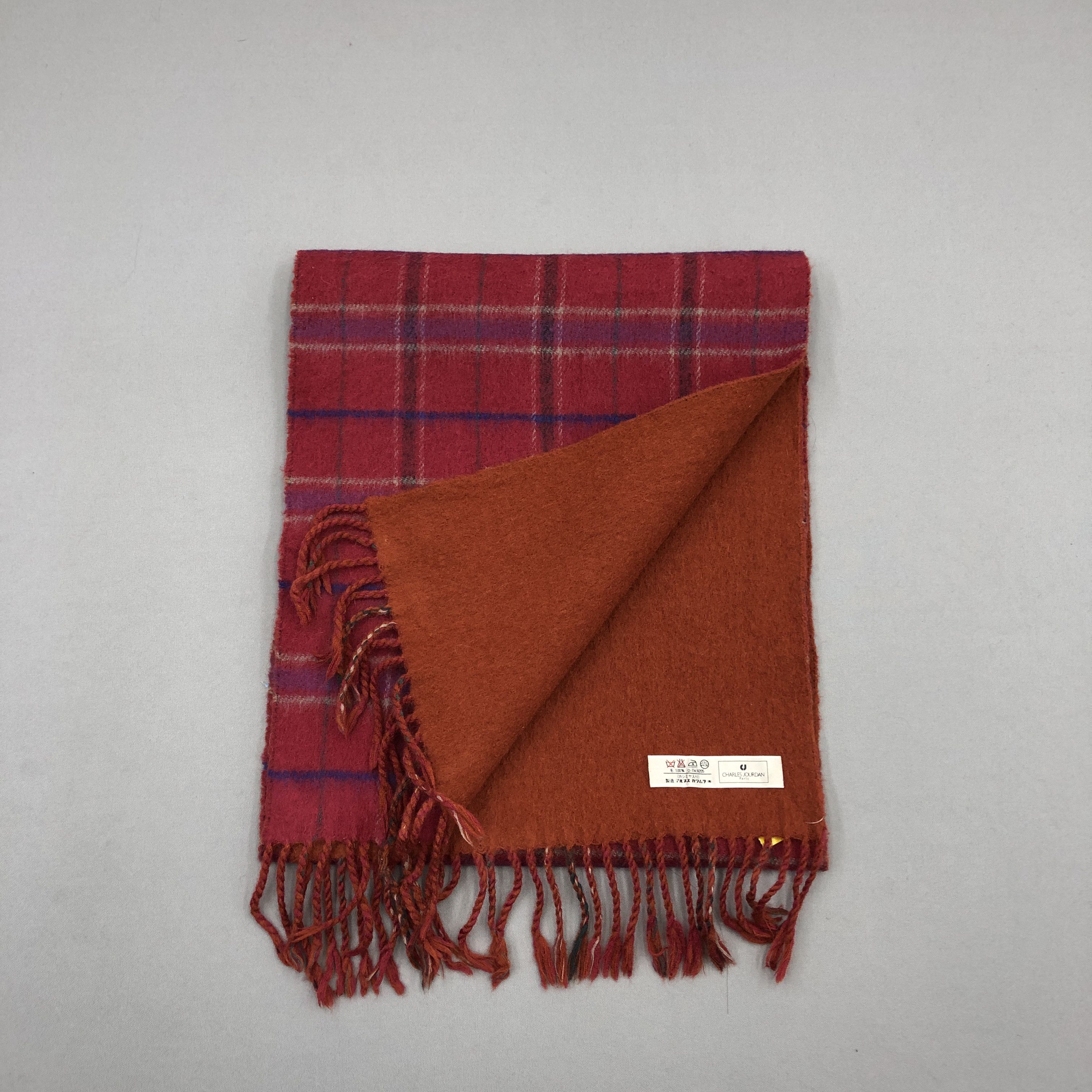 Vintage Charles Jourdan Scarf Muffler Wool Cashmere Scarves