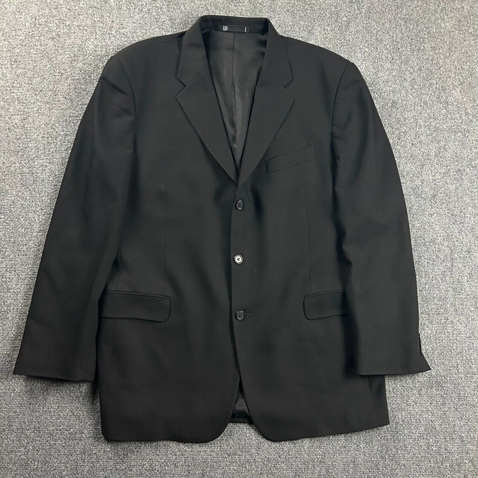 Emanuel Ungaro Emanuel Ungaro Blazer Mens 44L Jacket 3 Buttons 100% Wool Size 44L - 1 Thumbnail