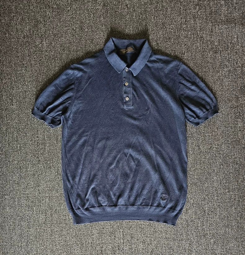 Louis Vuitton Louis Vuitton Cotton Silk Knit Polo Shirt-yf Size US S / EU 44-46 / 1 - 1 Thumbnail