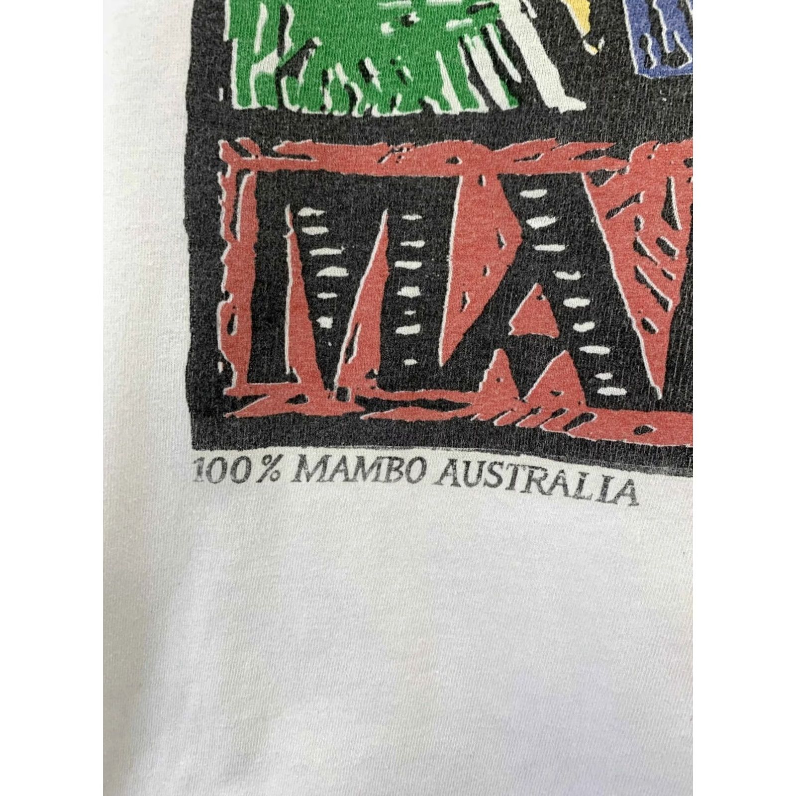 Mambo VINTAGE Mambo T-Shirt White XL 90s Red Star Logo Graphic Mens Size US XL / EU 56 / 4 - 6 Thumbnail