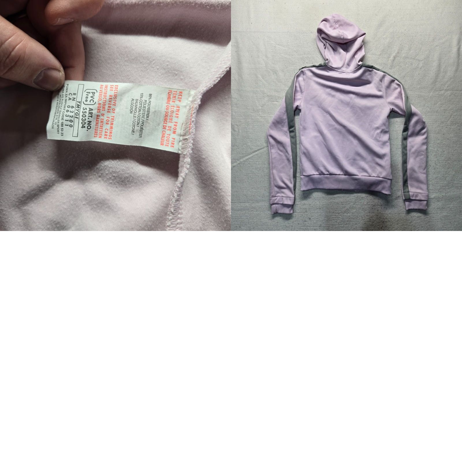 Puma PUMA Hoodie Pink Full Zip Sweatshirt Adult Women Size S Small Womens Pink Zip Front Sweater Activewear Size S / US 4 / IT 40 - 8 Thumbnail