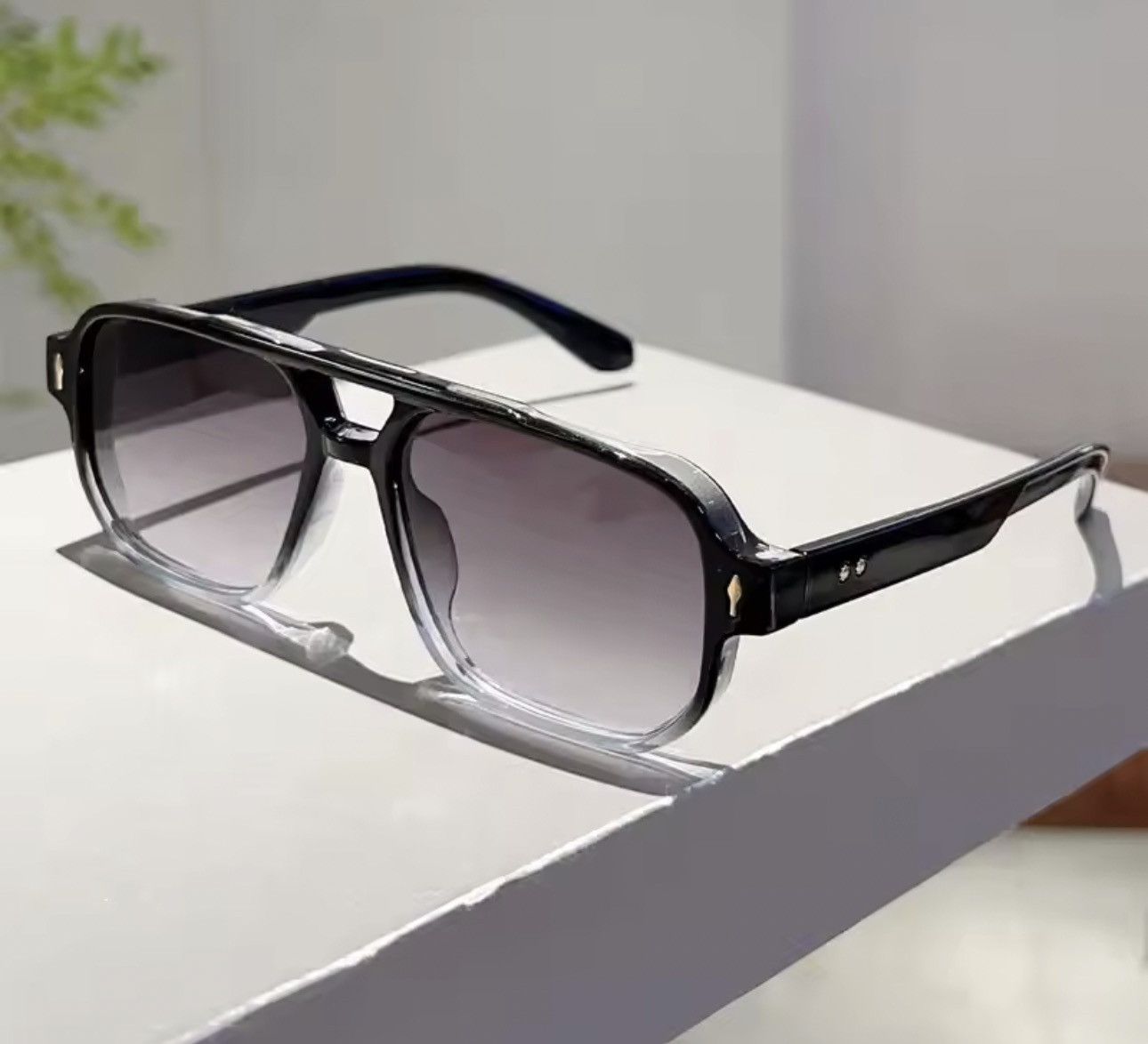 Electric Visual Double Bridges Square Sunglasses Size ONE SIZE - 1 Thumbnail