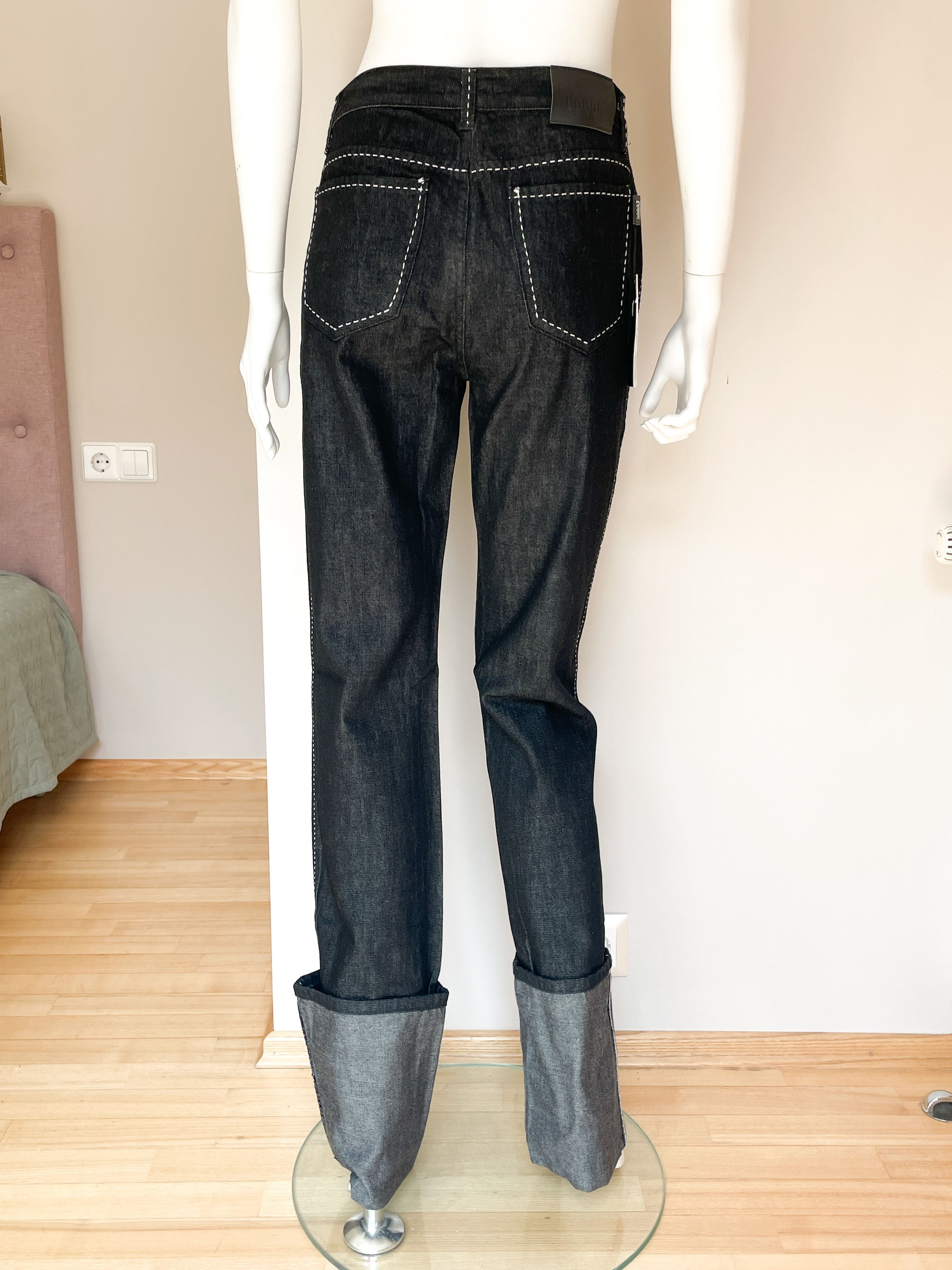 very long jeans