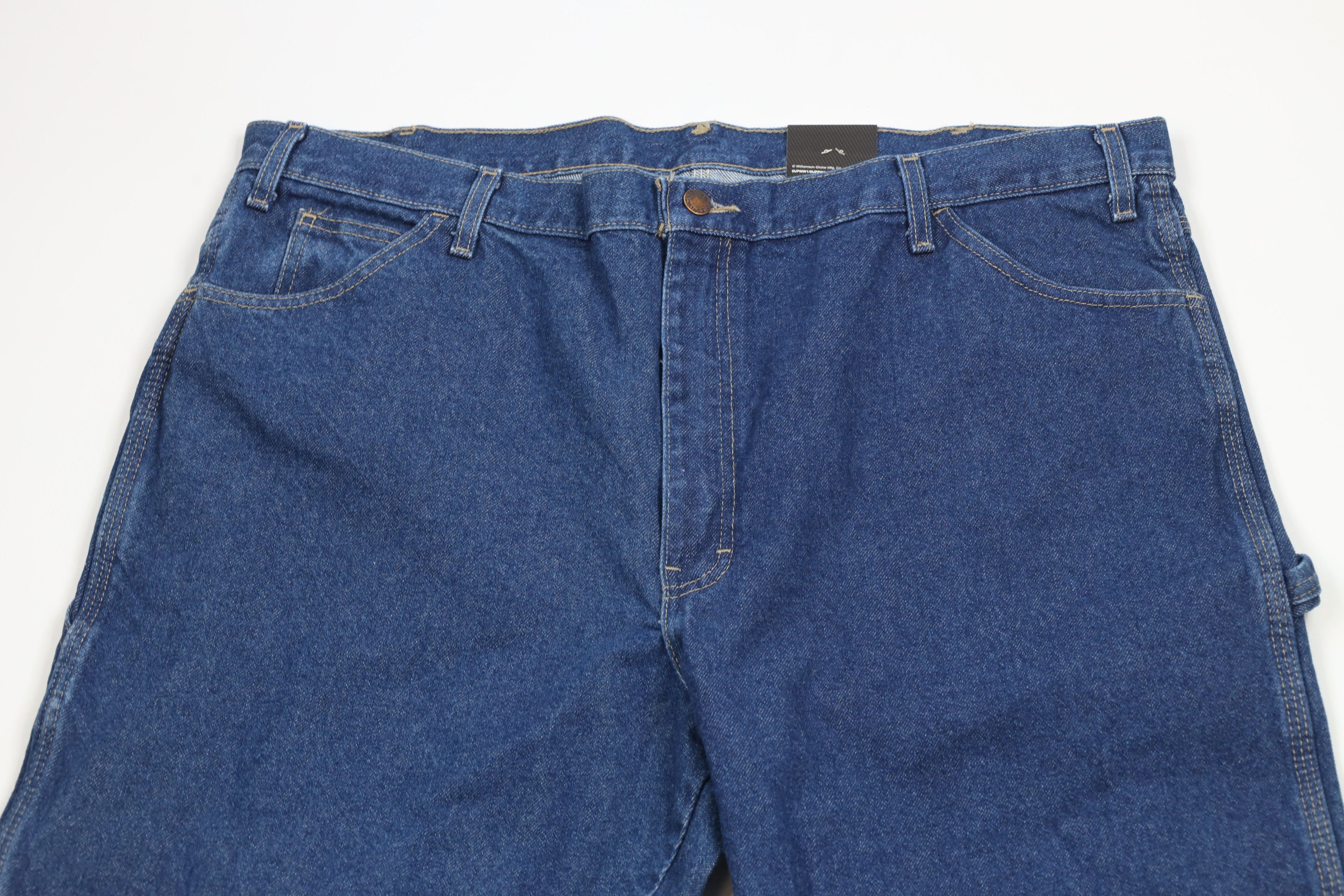 Dickies × Vintage Deadstock Vintage Y2K Dickies Wide Leg Dungaree Denim Jeans Size US 42 / EU 58 - 2 Thumbnail